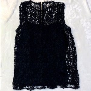 Maurices black crochet lace top